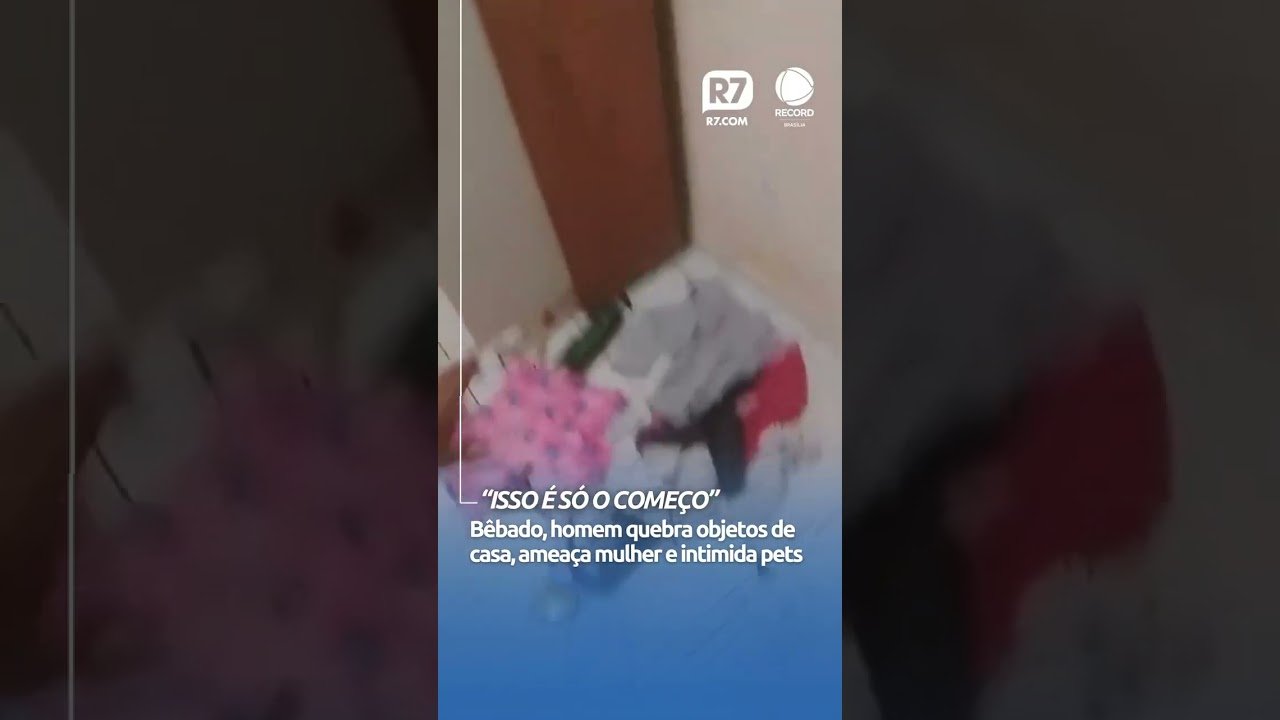 Marido chega em casa bêbado quebra tudo e ainda ameaça a esposa no Distrito Federal!