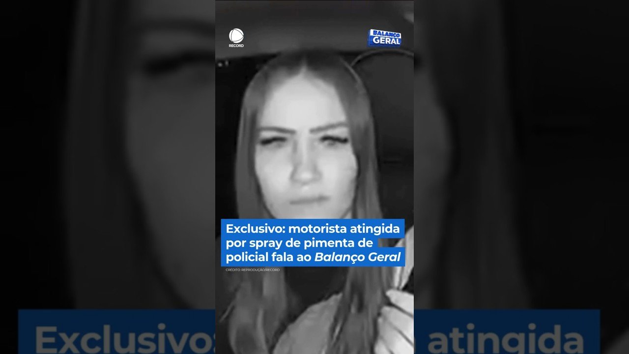 Por pura maldade Políciais jogaram spray de pimenta no rosto de mulher que trabalha de UBER em SP