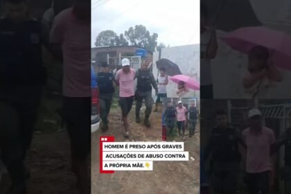 Homem é preso em flagrante após abusar sexualmente da mãe, um idosa de 72 anos !
