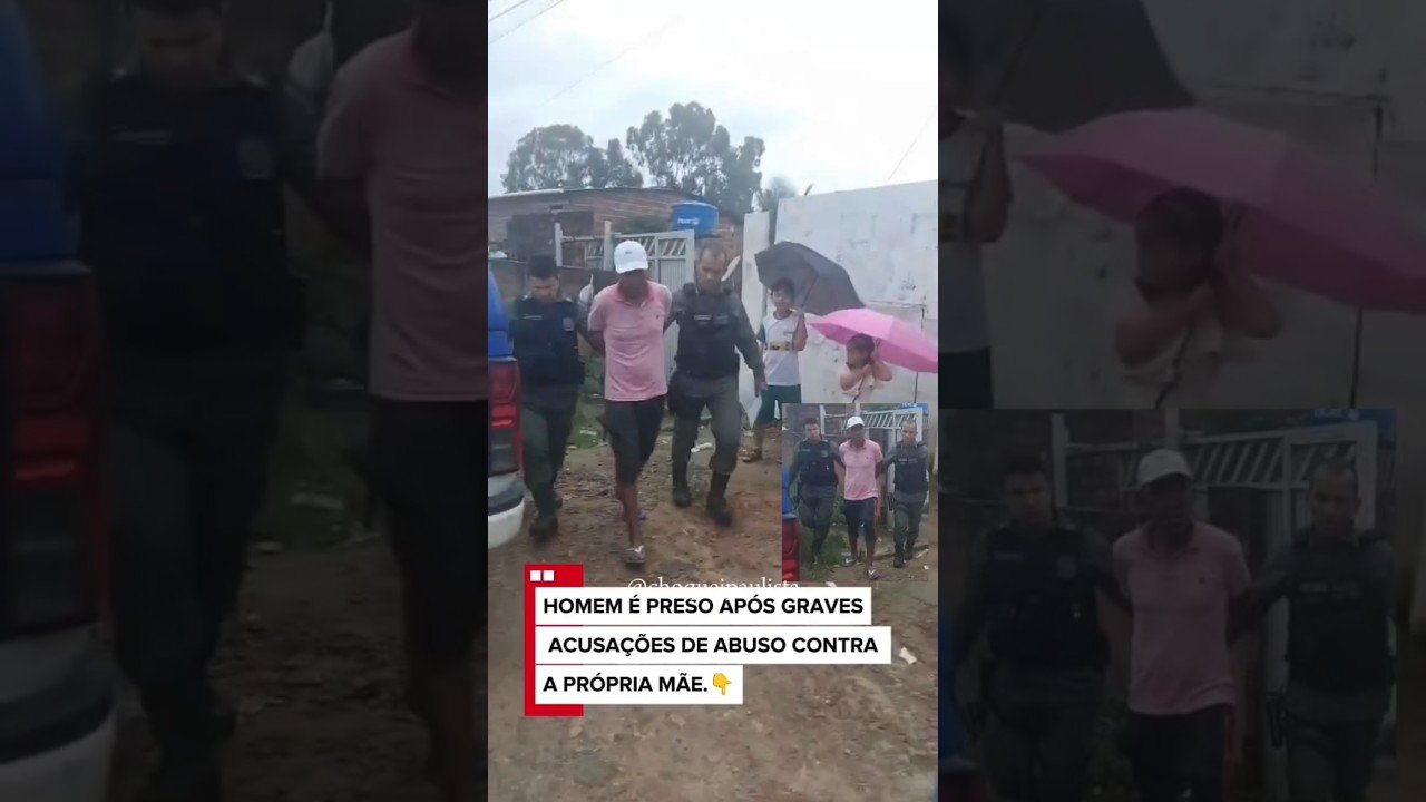 Homem é preso em flagrante após abusar sexualmente da mãe, um idosa de 72 anos !