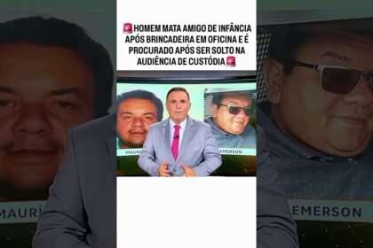 HOMEM MATA AMIGO DE INFÂNCIA APÓS BRINCADEIRA..