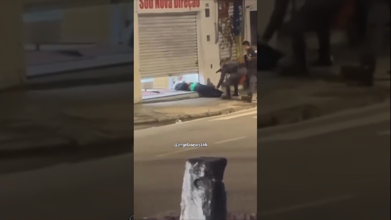POLICIAL METE BALA EM ASSALTANTE QUE FAZIA FUNCIONÁRIOS DE FARMÁCIA REFÉNS EM SÃO PAULO!