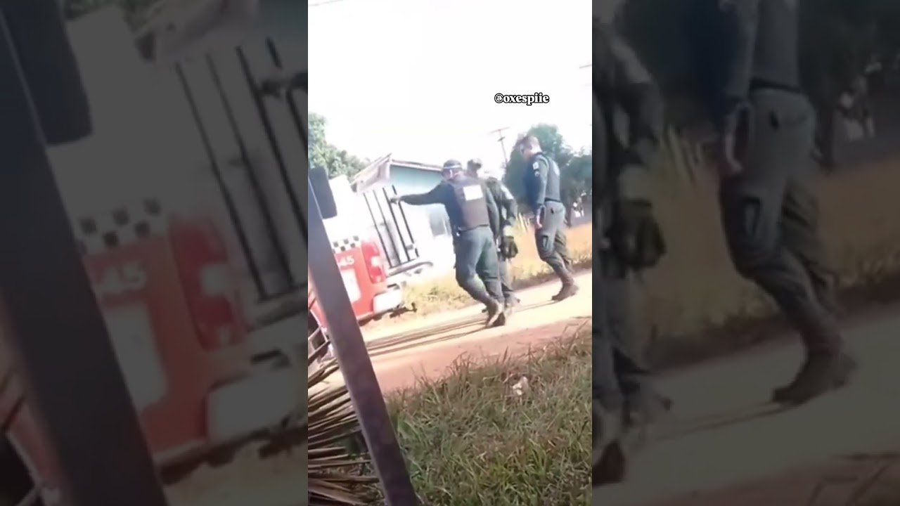 Policial é flagrado jogando traficante dentro de viatura no Pará!  As imagens viralizaram nas redes sociais.