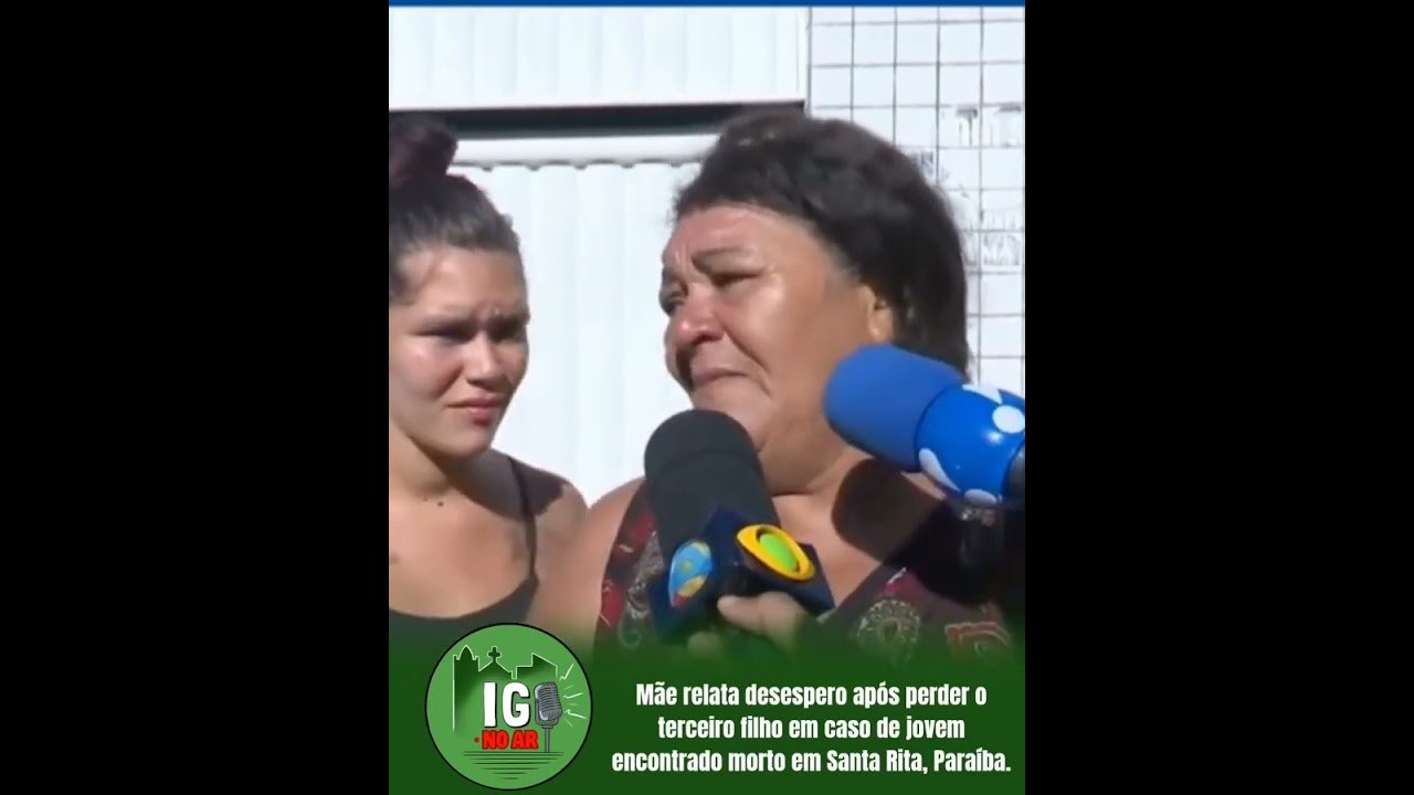 Mãe relata desespero após perder o terceiro filho em caso de jovem encontrado morto em Santa Rita, Paraíba.