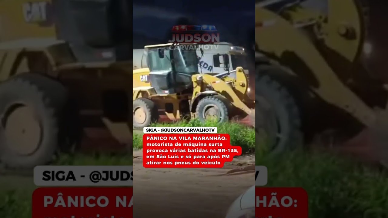 Funcionário rouba trator e causa o caos e muita destruição no Maranhão!