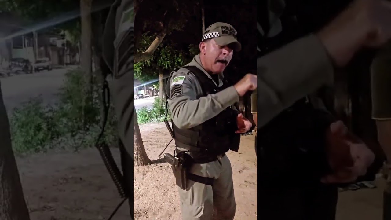 Policial Militar da lição de moral em dois marmanjos com mais de 40 anos que vivem incomodando a própria mãe na Paraíba!