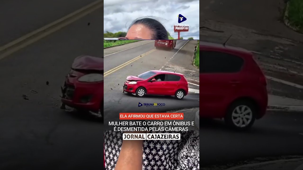 MOTORISTA SE ENVOLVE EM ACIDENTE COM ÔNIBUS E CASO VIRALIZA APÓS ELA DIZER QUE ESTAVA “