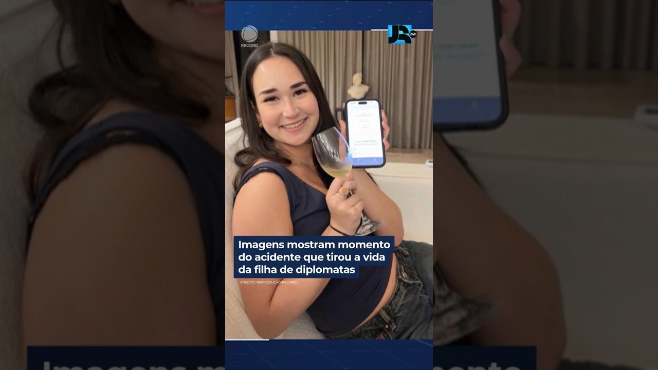 Câmeras de segurança registraram momento que filha de diplomatas morre em gravíssimo acidente !