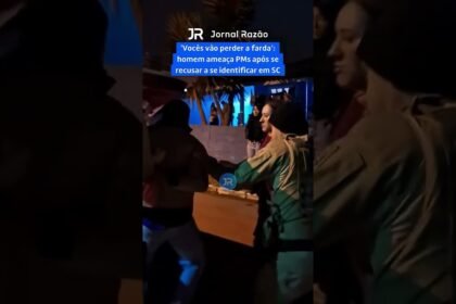 Vocês vão perder a farda’: homem ameaça PMs após se recusar a se identificar em SC
