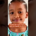 Menina de 11 anos morre após ser jogada na piscina