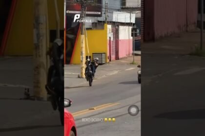 Motociclista é preso após dar grau atrás da viatura da Polícia Militar em Anápolis!