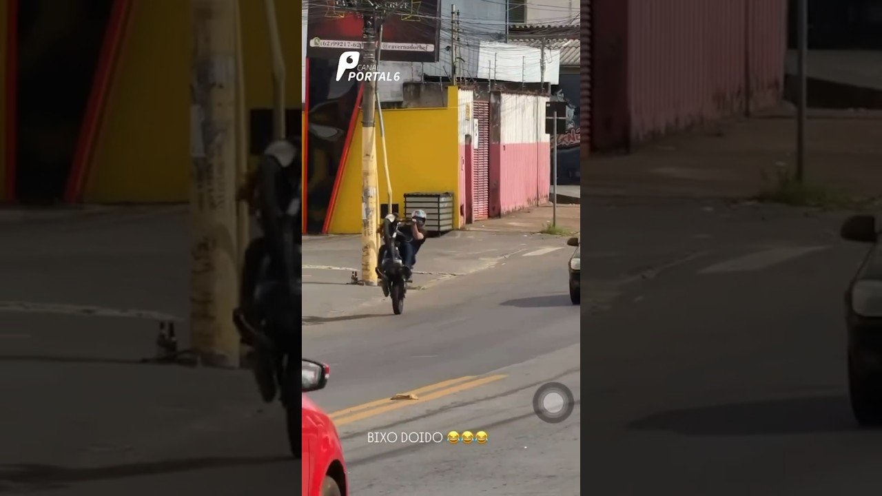 Motociclista é preso após dar grau atrás da viatura da Polícia Militar em Anápolis!