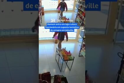 Homem entra em loja e ataca funcionária em suposta tentativa de estupro em Joinville