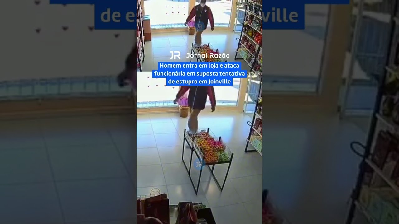 Homem entra em loja e ataca funcionária em suposta tentativa de estupro em Joinville