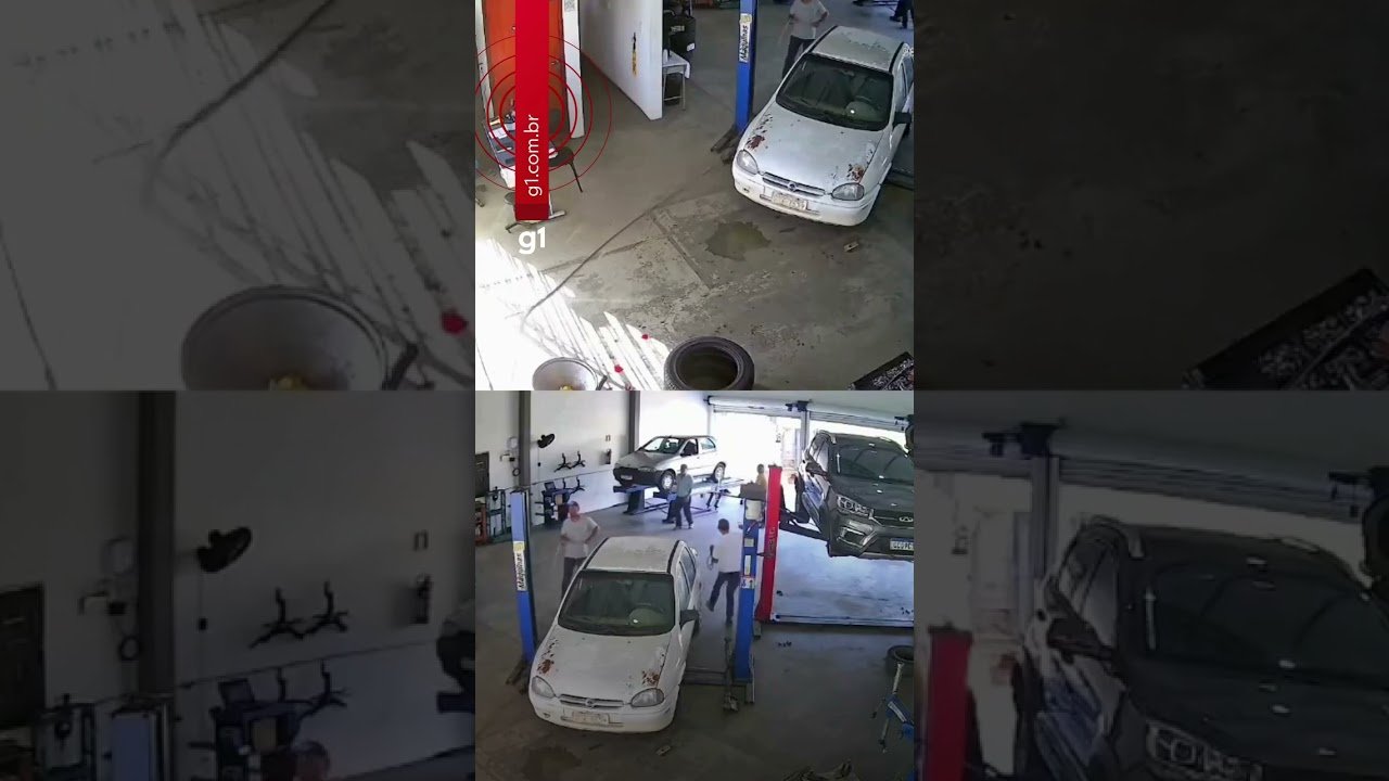 Boi invade oficina mecânica após tombamento de carreta com gado em MG