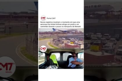 Veja o exato momento que avião gigante bate em caminhão durante pouso nos ESTADOS UNIDOS!