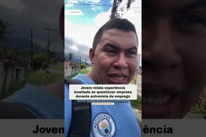 Jovem relata experiência NEtoIdo inusitada ao questionar empresa durante entrevista de emprego