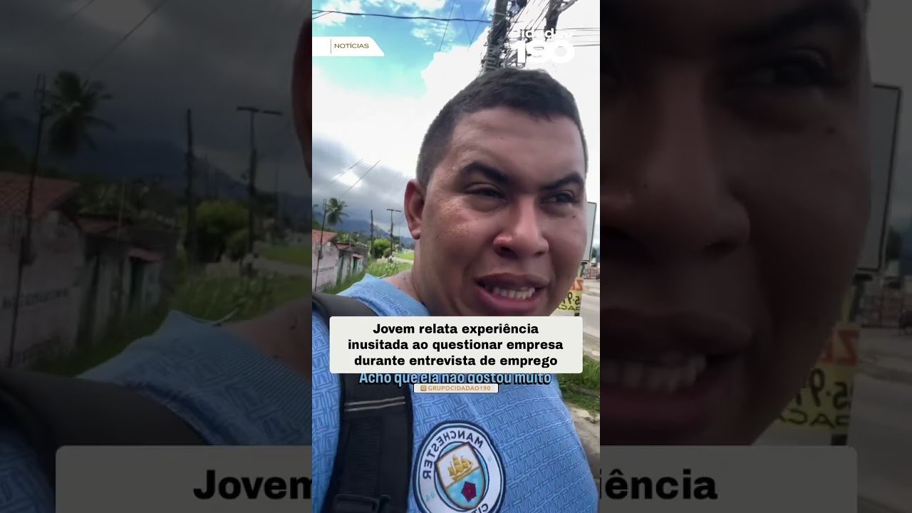 Jovem relata experiência NEtoIdo inusitada ao questionar empresa durante entrevista de emprego