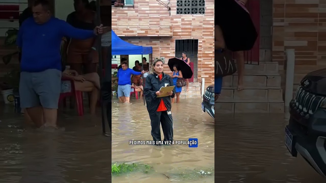 prefeito de Camaragibe DiegoCabral, segue ao lado da população, visitando pessoalmente as áreas de risco e os pontos mais afetados pelas fortes chuvas que caíram nas últimas 24 horas no município.
