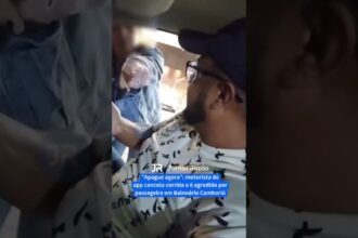 Apague agora”: motorista de app cancela corrida e é agredido por passageira em Balneário Camboriu