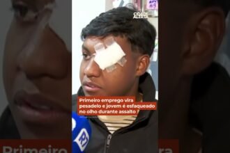 Primeiro emprego vira pesadelo e jovem é esfaqueado no olho durante assalto