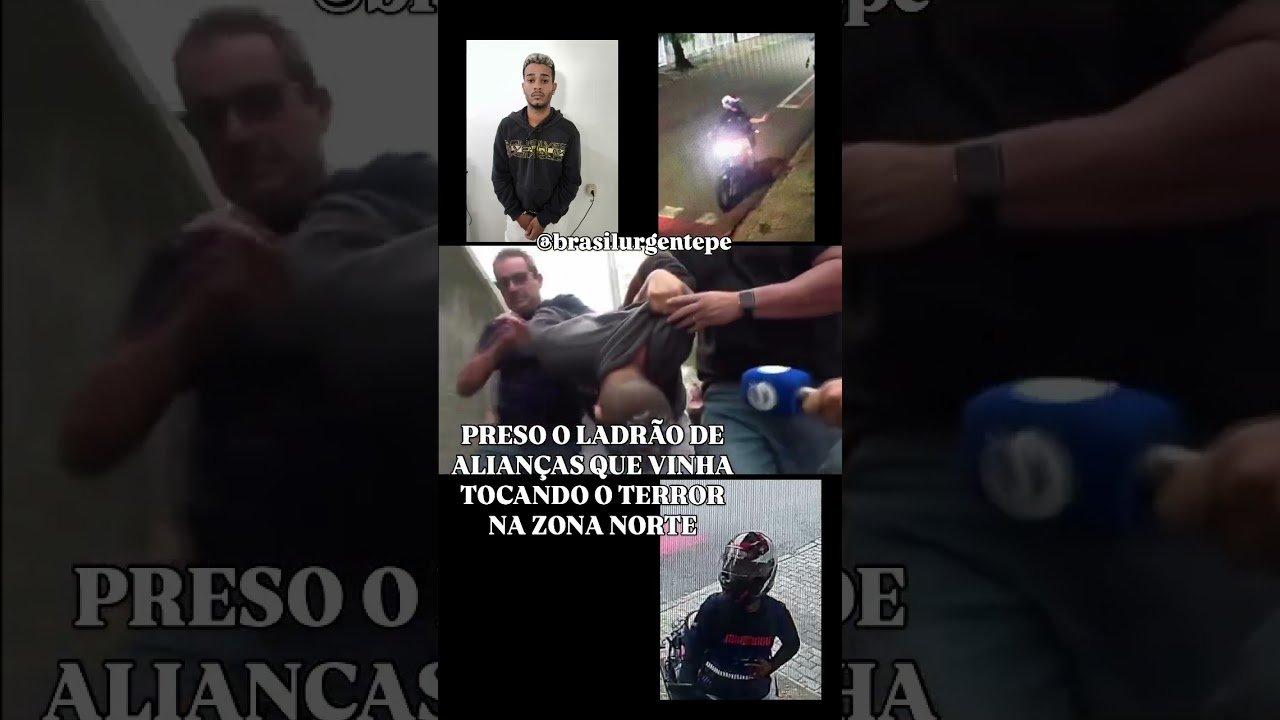 PRESO O LADRÃO DE ALIANÇAS QUE VINHA TOCANDO O TERROR NA ZONA NORTE DO RECIFE! PRESO O LADRÃO DE ALIANÇAS QUE VINHA TOCANDO O TERROR NA ZONA NORTE DO RECIFE!