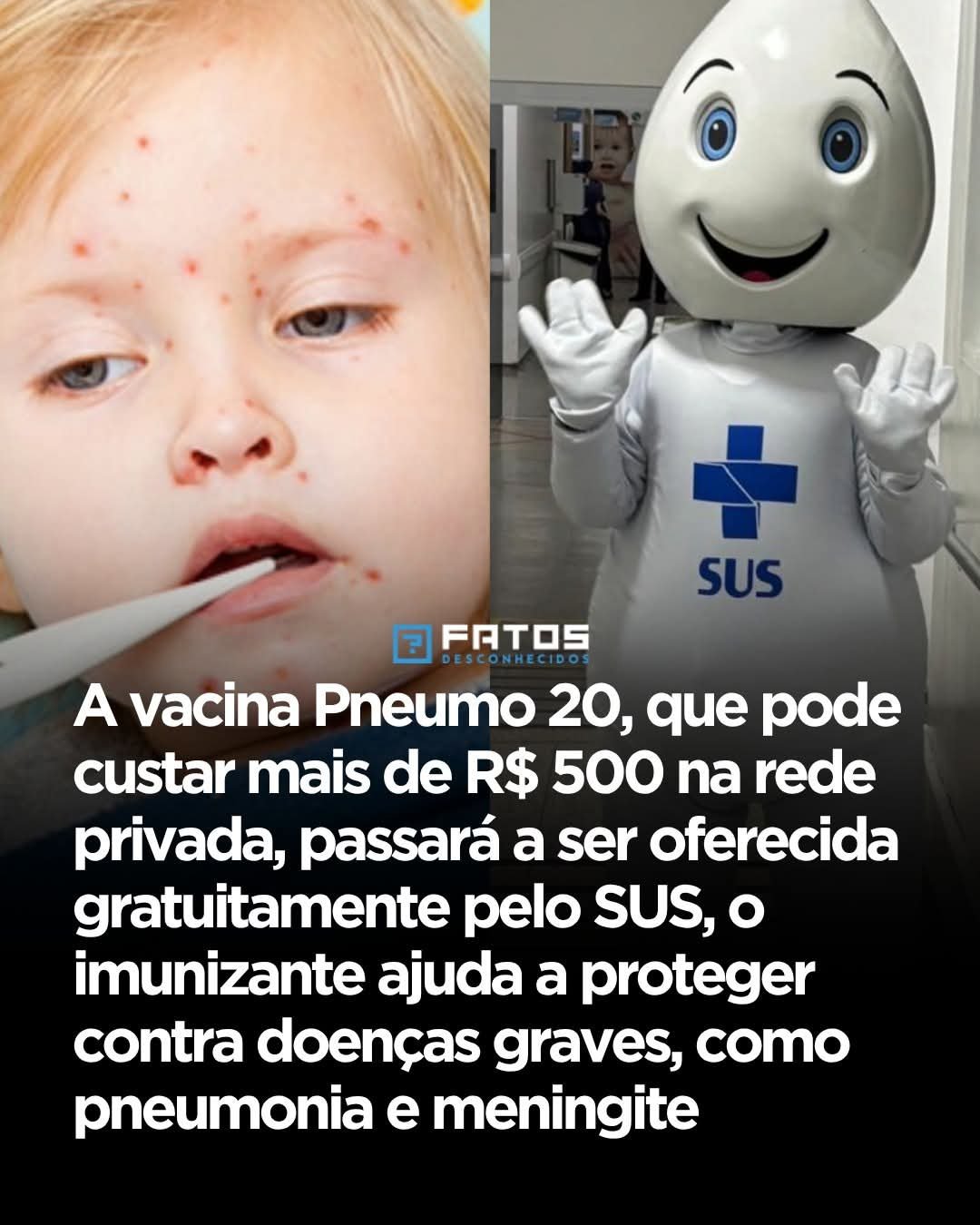 A vacina Pneumo 20, que pode custar mais de R$ 500 na rede privada, passará a ser oferecida gratuitamente pelo SUS, o imunizante ajuda a proteger contra doenças graves, como pneumonia e meningite A vacina Pneumo 20, que pode custar mais de R$ 500 na rede privada, passará a ser oferecida gratuitamente pelo SUS, o imunizante ajuda a proteger contra doenças graves, como pneumonia e meningite