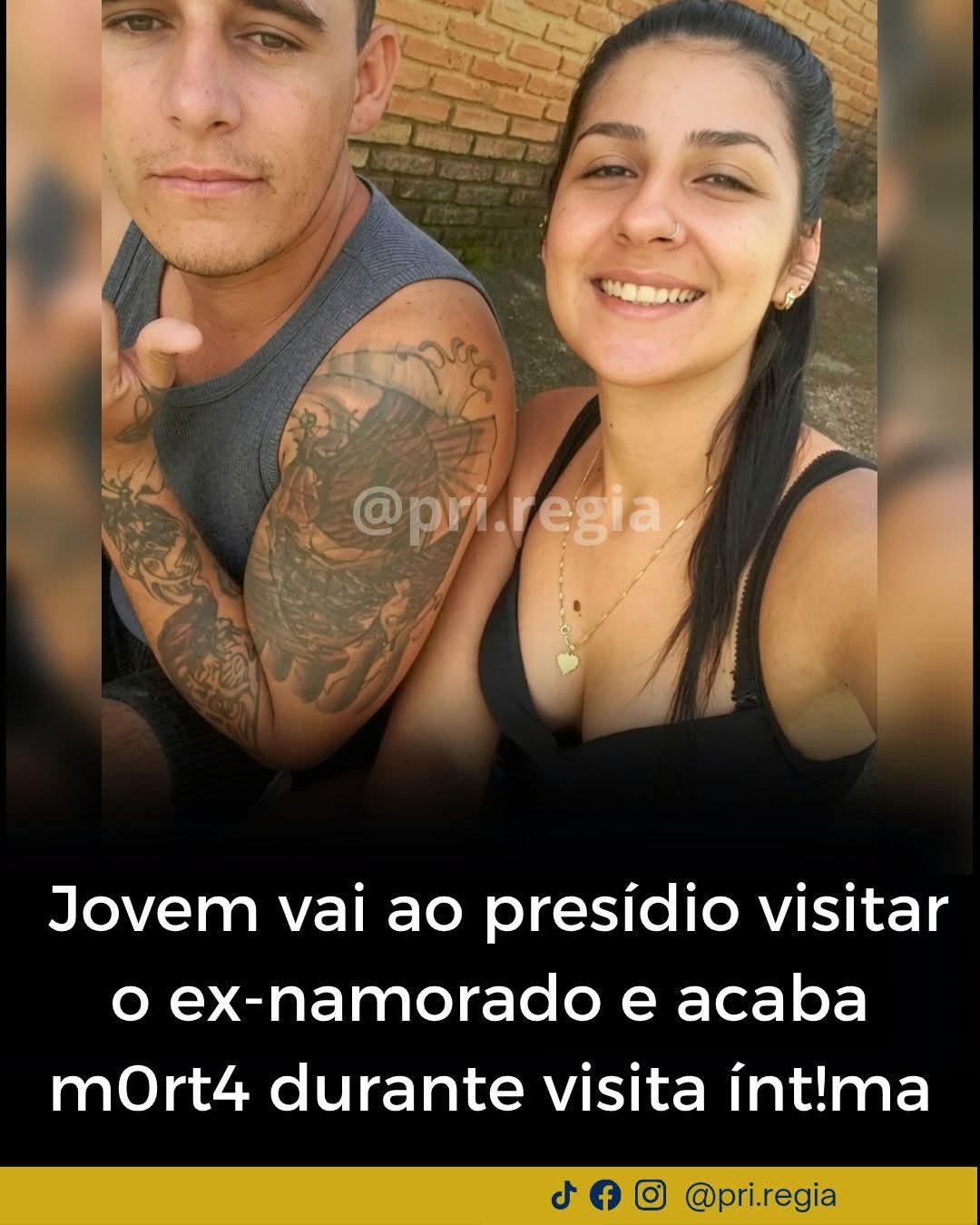 Jovem vai ao presídio visitar o ex-namorado e acaba mOrt4 durante visita íntima Jovem vai ao presídio visitar o ex-namorado e acaba mOrt4 durante visita íntima