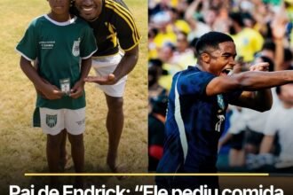 Pai de Endrick: “Ele pediu comida e não tinha nada na geladeira. Disse que seria jogador e tiraria a gente daquela vida. E conseguiu.”