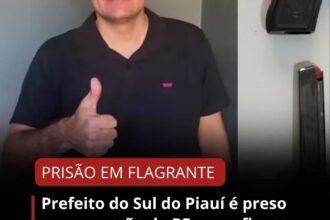 Prefeito do Sul do Piauí é preso em operação da PF, paga fiança de R$ 64 mil e é solto Prefeito do Sul do Piauí é preso em operação da PF, paga fiança de R$ 64 mil e é solto