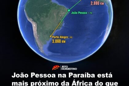 mais próximo da África do que Porto Alegre (RS), é a região mais a leste do Brasil, há 2.880 km de Guiné Bissau mais próximo da África do que Porto Alegre (RS), é a região mais a leste do Brasil, há 2.880 km de Guiné Bissau