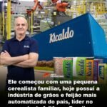 Ele começou com uma pequena cerealista familiar, hoje possui a indústria de grãos e feijão mais automatizada do país, líder no mercado de feijão no Brasil Ele começou com uma pequena cerealista familiar, hoje possui a indústria de grãos e feijão mais automatizada do país, líder no mercado de feijão no Brasil