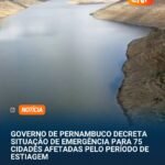 GOVERNO DE PERNAMBUCO DECRETA SITUAÇÃO DE EMERGÊNCIA PARA 75 CIDADÉS AFETADAS PELO PERÍODO DE ESTIAGEM