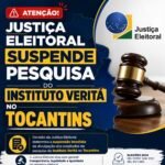 JUSTIÇA ELEITORAL SUSPENDE PESQUISA DO INSTITUTO VERITÁ APÓS APONTAMENTOS DE GRAVES INCONSISTÊNCIAS JUSTIÇA ELEITORAL SUSPENDE PESQUISA DO INSTITUTO VERITÁ APÓS APONTAMENTOS DE GRAVES INCONSISTÊNCIAS