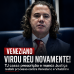 JUSTIÇA REABRE AÇÃO CONTRA VENEZIANO E VITAL DO RÊGO EM CASO DE OBRAS SOB SUSPEITA EM CAMPINA GRANDE