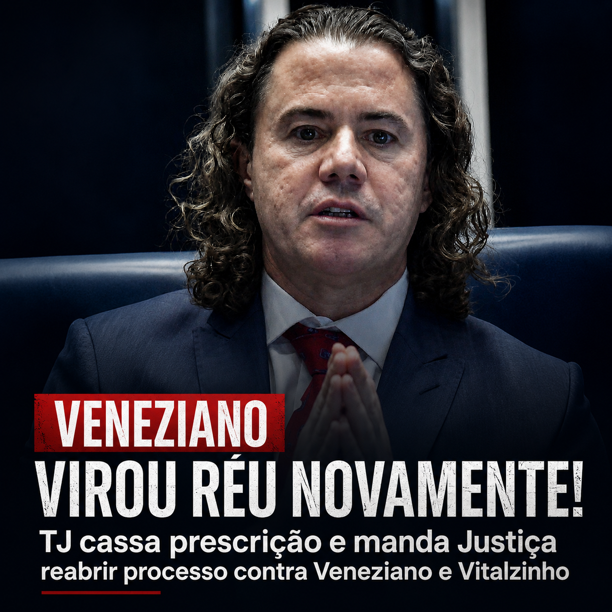 JUSTIÇA REABRE AÇÃO CONTRA VENEZIANO E VITAL DO RÊGO EM CASO DE OBRAS SOB SUSPEITA EM CAMPINA GRANDE