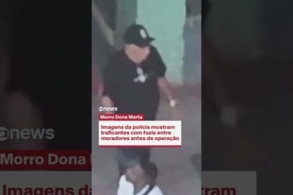 Imagens da polícia mostram traficantes com fuzis entre moradores antes de operação !
