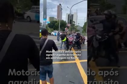 Motociclista é detido apóio costel agredir agente de trânsito em abordagem no Recife Motociclista é detido apóio costel agredir agente de trânsito em abordagem no Recife