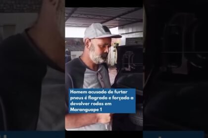 Homem acusado de roubar rodas e pneus é flagrado e forçado devolver tudo em Maranguape Um! Homem acusado de roubar rodas e pneus é flagrado e forçado devolver tudo em Maranguape Um!