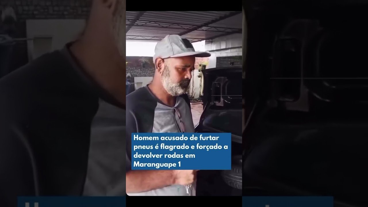 Homem acusado de roubar rodas e pneus é flagrado e forçado devolver tudo em Maranguape Um! Homem acusado de roubar rodas e pneus é flagrado e forçado devolver tudo em Maranguape Um!