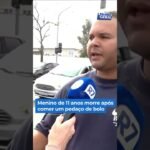 Menino de 11 anos morre após comer bolo envenenado na saída da escola! Menino de 11 anos morre após comer bolo envenenado na saída da escola!