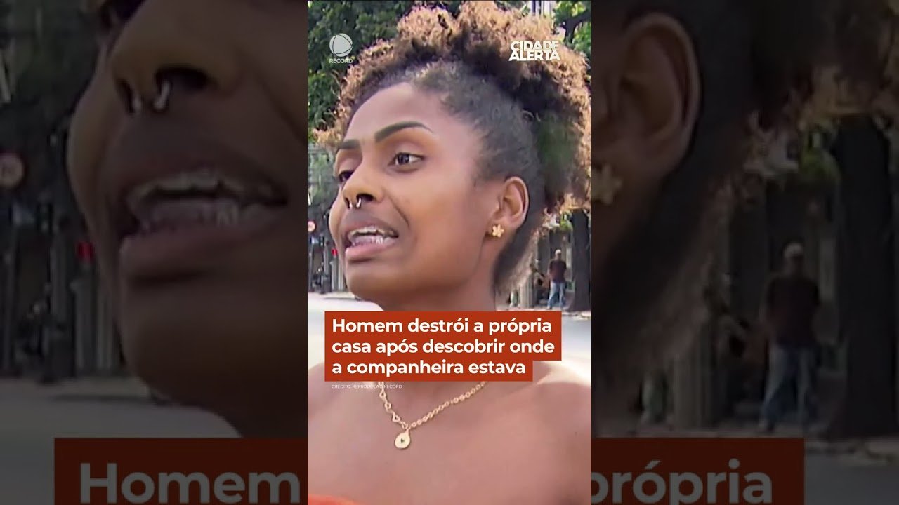 Homem destrói a própria casa após descobrir onde a companheira estava !