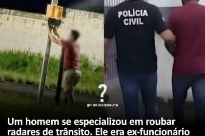 Um homem se especializou em roubar radares de trânsito. Ele era ex-funcionário da empresa e levou equipamentos avaliados em R$ 10 mil cada.