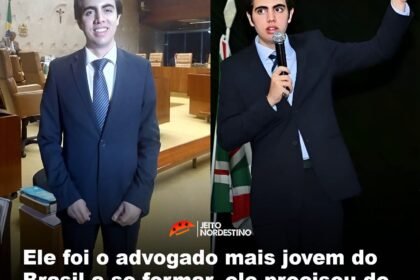 Ele foi o advogado mais jovem do Brasil a se formar, ele precisou de uma liminar na justiça para cursar direito aos 14 anos de idade, com 18 anos se formou