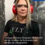 Justiça Eleitoral bloqueia R$ 227 mil de ex-mulher de Bolsonaro por dívida de campanha