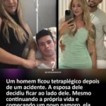 Um homem ficou tetraplégico depois de um acidente. A esposa dele decidiu ficar ao lado dele. Mesmo continuando a própria vida e começando um novo namoro, ela seguiu cuidando do marido.