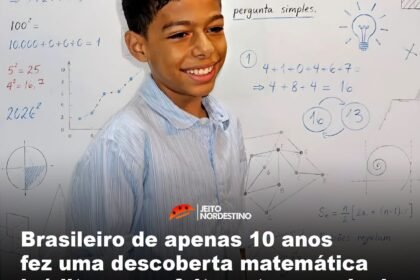 Brasileiro de apenas 10 anos fez uma descoberta matemática inédita nunca feita antes, o achado foi confirmado pelo departamento de matemática da Universidade de Brasília (UnB) Brasileiro de apenas 10 anos fez uma descoberta matemática inédita nunca feita antes, o achado foi confirmado pelo departamento de matemática da Universidade de Brasília (UnB)