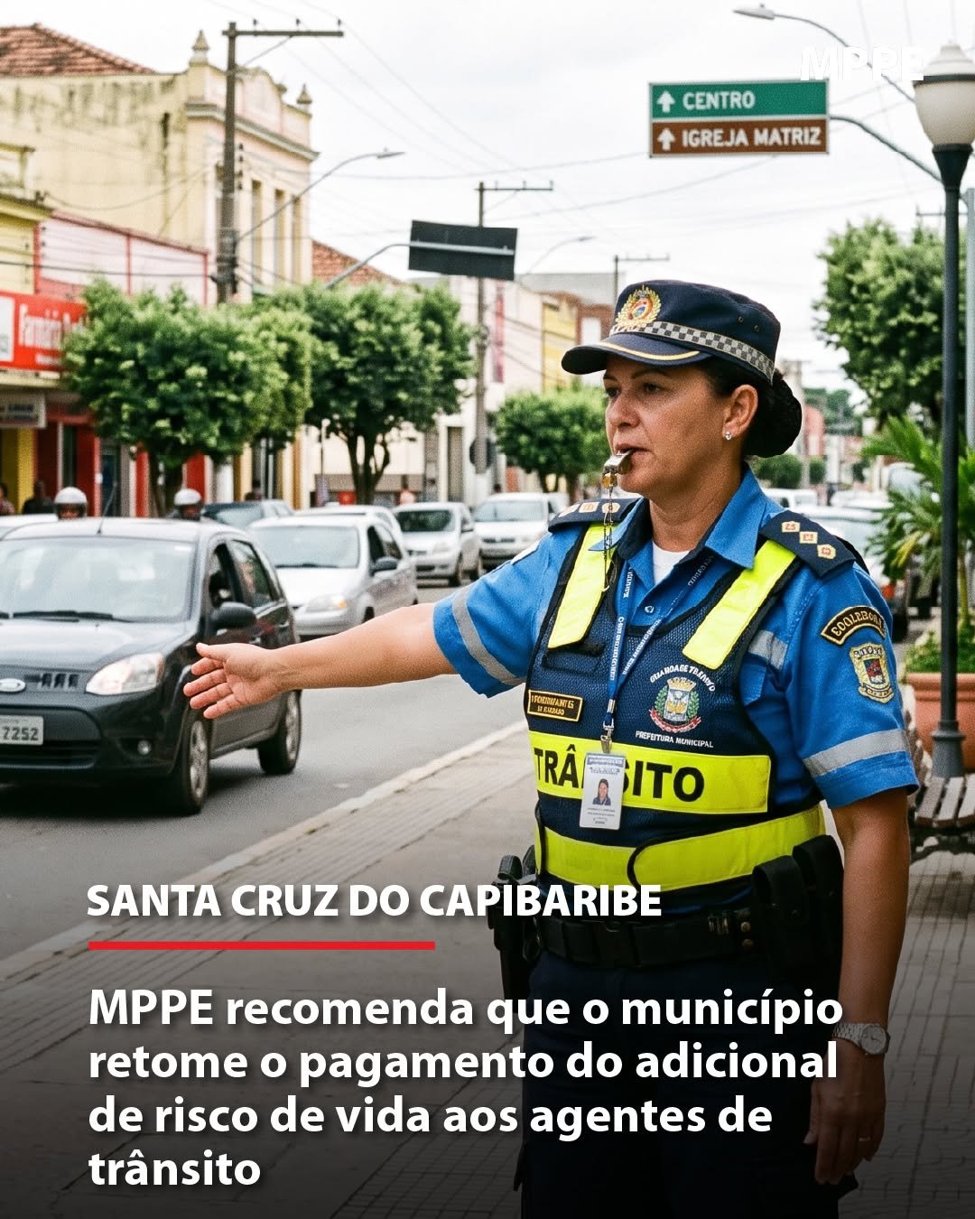 MPPE recomenda que o município retome o pagamento do adicional de risco de vida aos agentes de trânsito