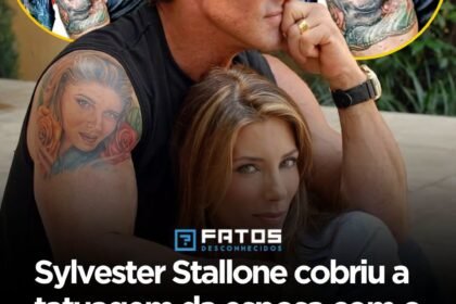Sylvester Stallone cobriu a tatuagem da esposa com o rosto de seu cachorro apósdivórcio Sylvester Stallone cobriu a tatuagem da esposa com o rosto de seu cachorro apósdivórcio