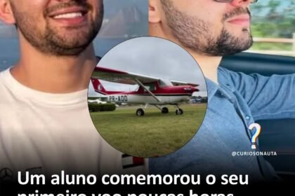 Um aluno comemorou o seu primeiro voo poucas horas antes de morrer em um acidente com “banho de óleo” no Paraná Um aluno comemorou o seu primeiro voo poucas horas antes de morrer em um acidente com “banho de óleo” no Paraná